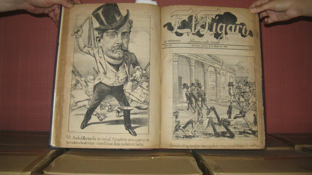 El Fígaro n.º 3 Portada de la revista satírica chilena El Fígaro, número 3
