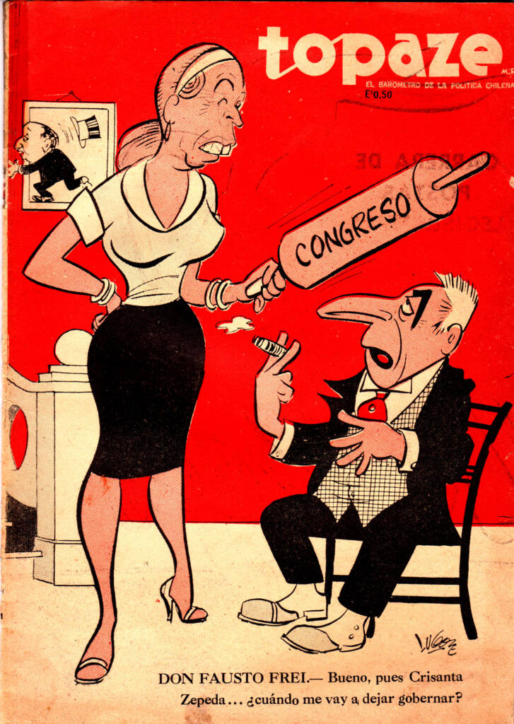Revista Topaze n.º 1679 Portada de la revista de humor político Topaze n.º 1679, con Fausto y Crisanta