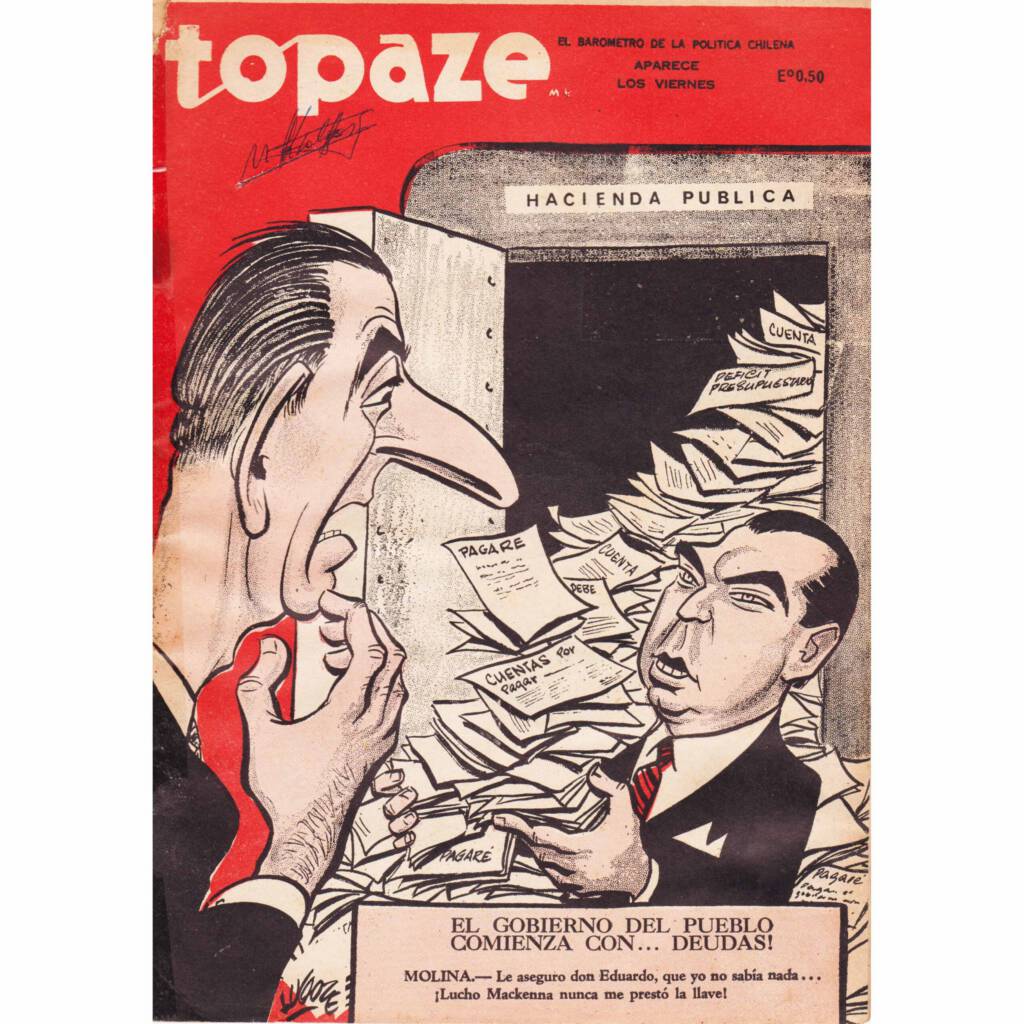 Revista Topaze n.º 1962 Portada de la revista de humor político Topaze n.º 1962, con el personaje Lugoze