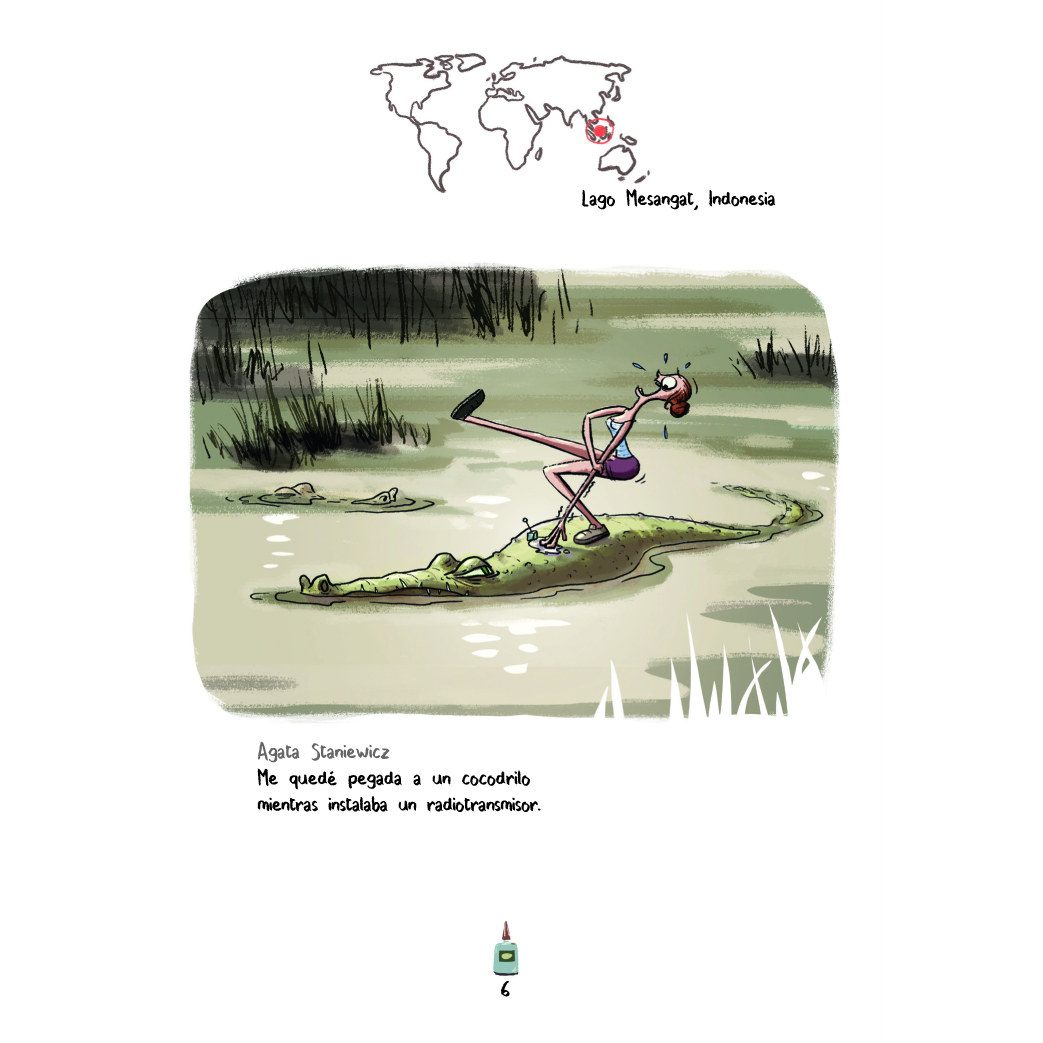 Muestra 2 de las páginas interiores del libro «Desventuras de la ciencia» de Jim Jourdane