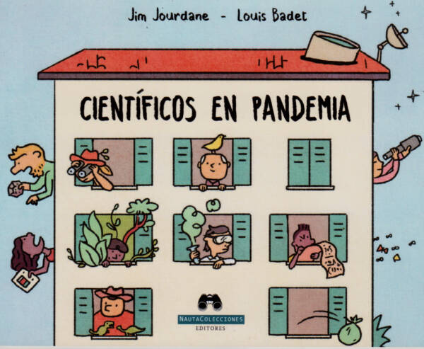 Portada del libro «Científicos en pandemia» de Jim Jourdane