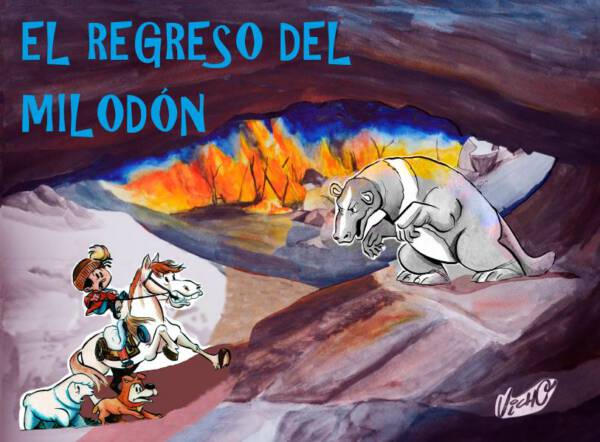 Portada del libro «El regreso del Milodón» de Vicente «Vicho» Plaza